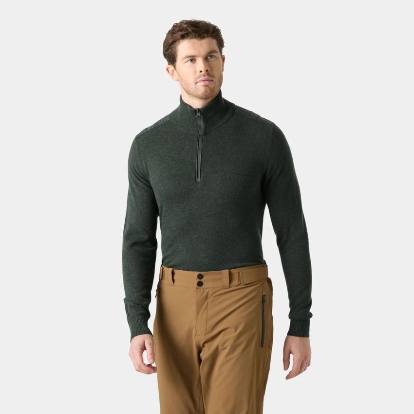 Helly Hansen Men's Afton Knitted Half Zip Erkek Yeşil Kazak HHA.54647