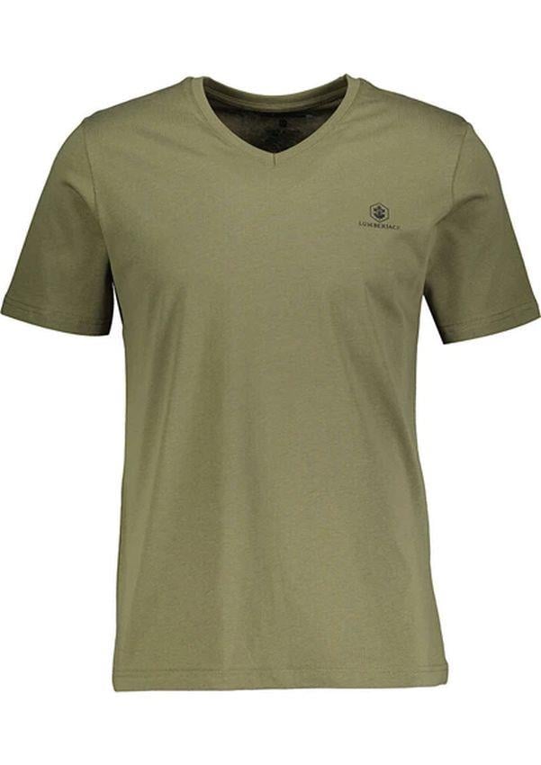 Lumberjack 5Fx CT106 Basic V Neck Tişört Haki Erkek Kısa Kol Tişört 101939413