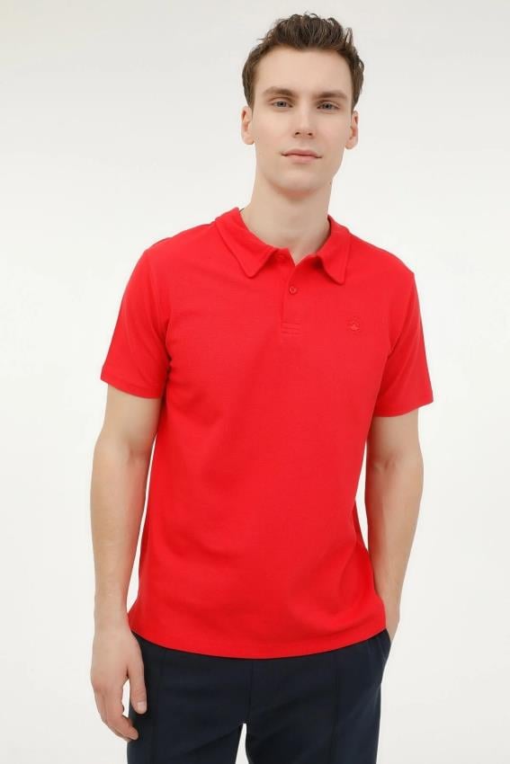 Lumberjack M-CT953 BASIC 5FX Kırmızı Erkek Kısa Kol Polo T-Shirt CT953