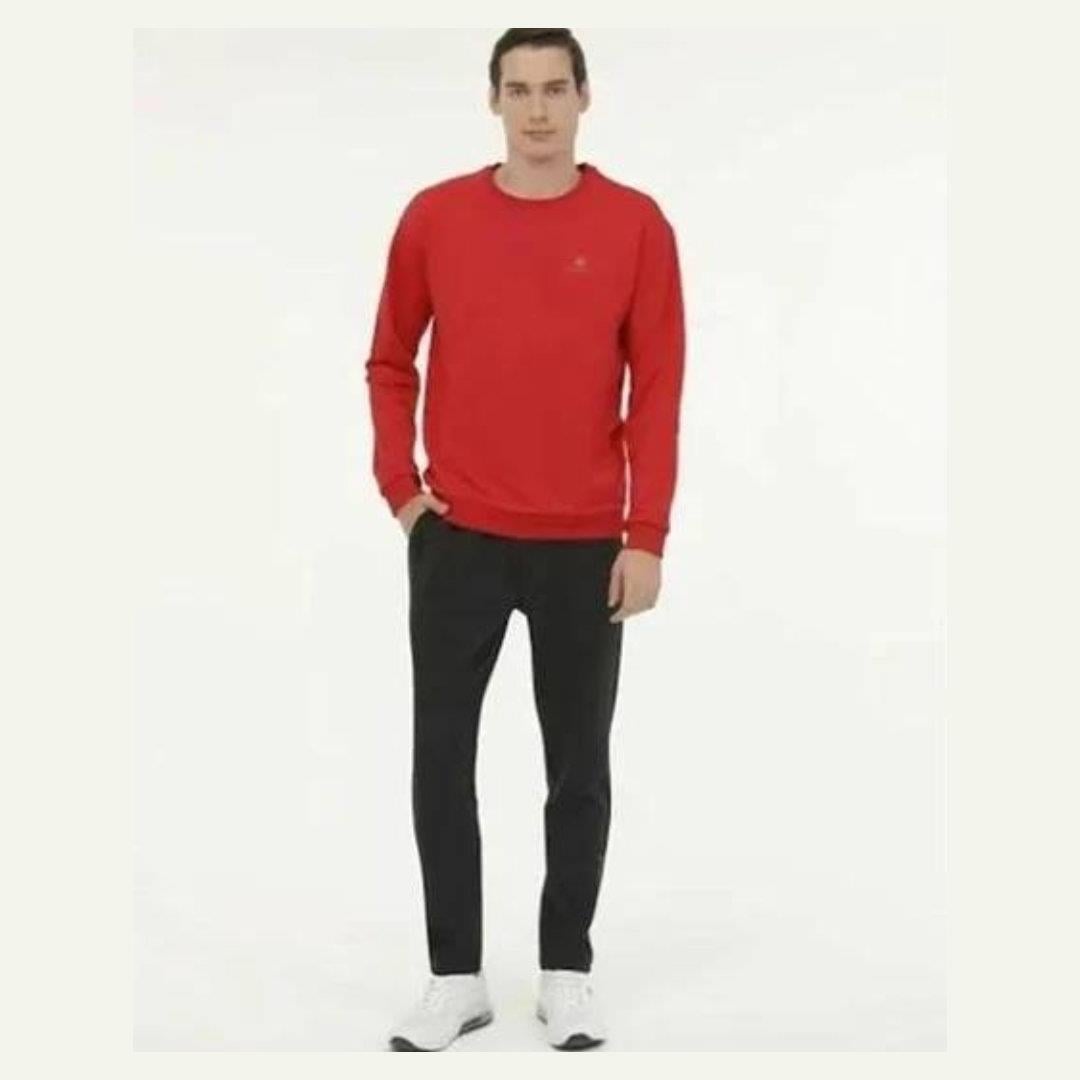 Lumberjack Mb C Neck SW 5Pr Erkek Kırmızı Sweatshirt SN75