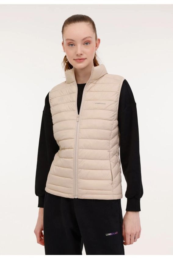 Lumberjack WB VEST 4SN34 6PR Ekru Kadın Yelek 102696964