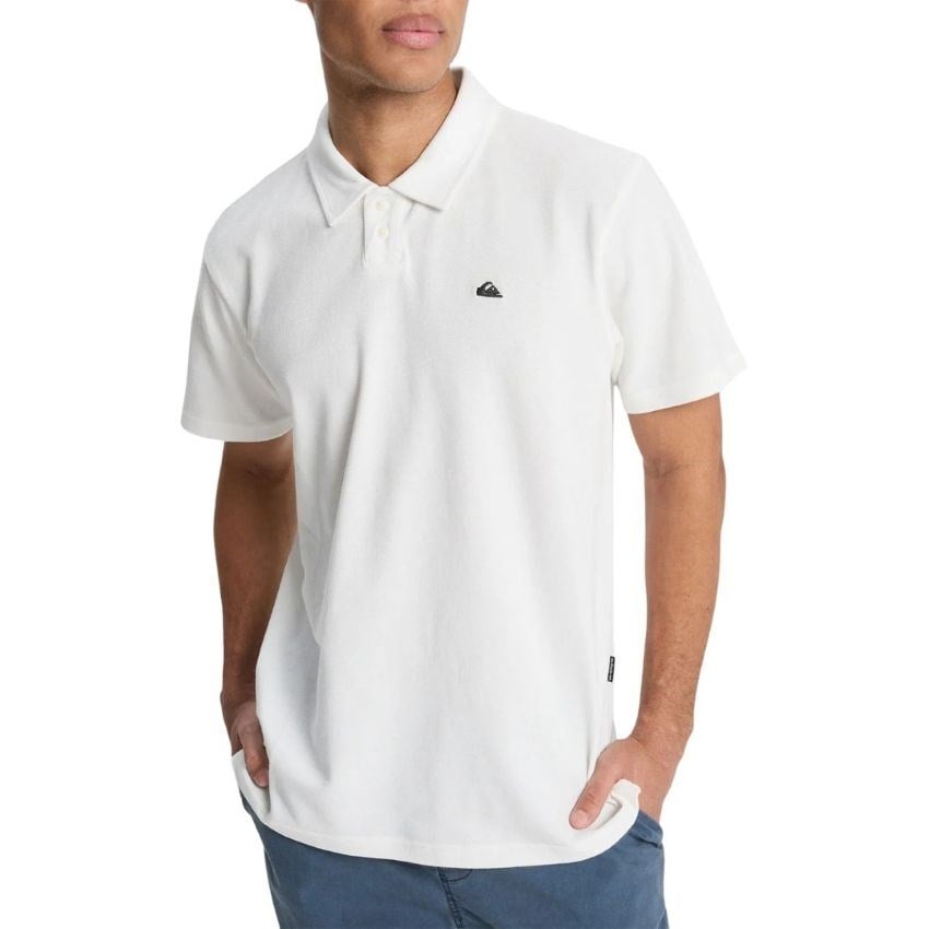 Quiksilver Polo Short Sleeve Blouse Snow Erkek Yakalı Tişört Beyaz EQYKT04392