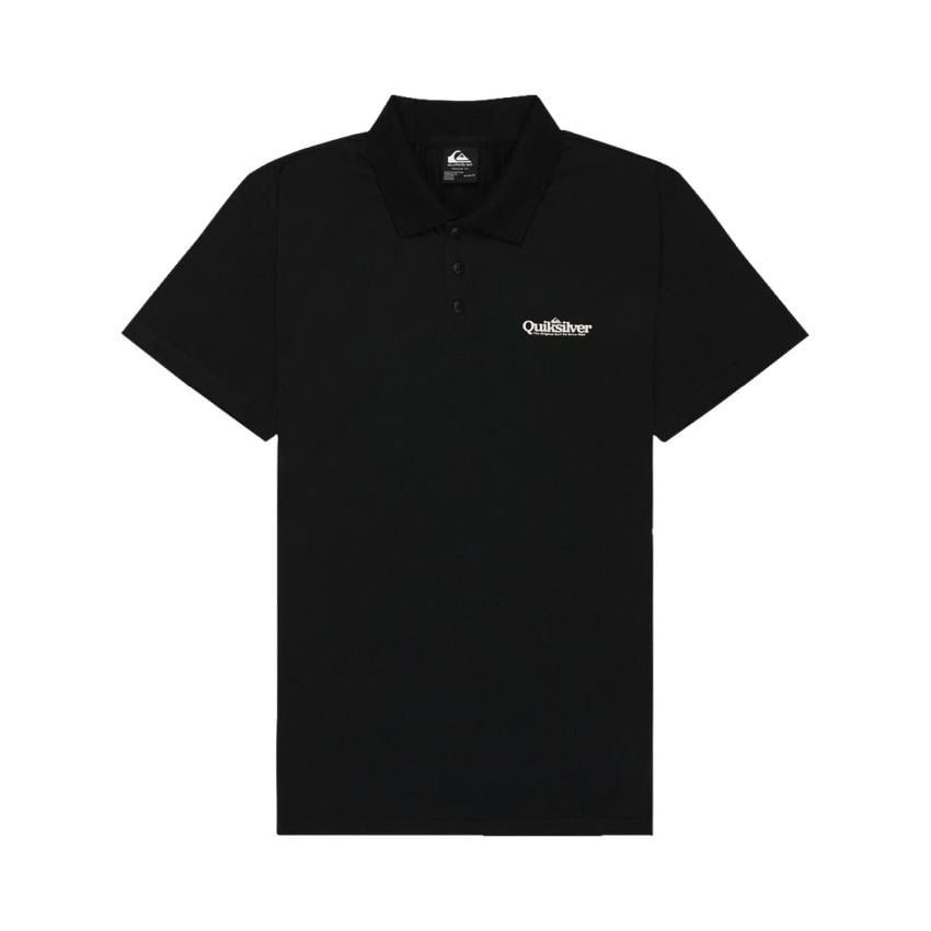 Quiksilver Polo Stretch Erkek Siyah Tişört EQYKT04420