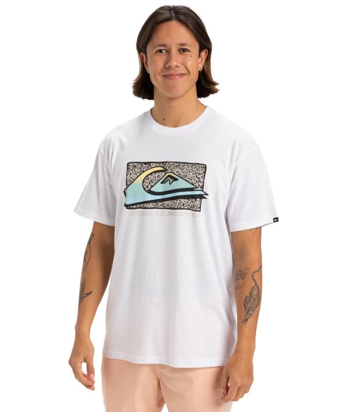 Quiksilver Retro Fade Ss Erkek Beyaz Tişört EQYZT08058 Beyaz