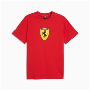 Puma Ferrari Colored Shield Tee Kırmızı Erkek Tişört 63700302