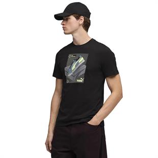 Puma Graphic Erkek Siyah Günlük Stil T-Shirt 69177701