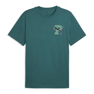 Puma Graphic Erkek Yeşil Günlük Stil T-Shirt 69177641