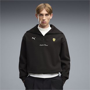 Puma Scuderia Ferrari Little Shield Half-Zip Erkek Sweatshirt 63700201 