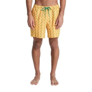 Quiksilver Stretch Printed Erkek Sarı Erkek Deniz Şortu EQYJV04217
