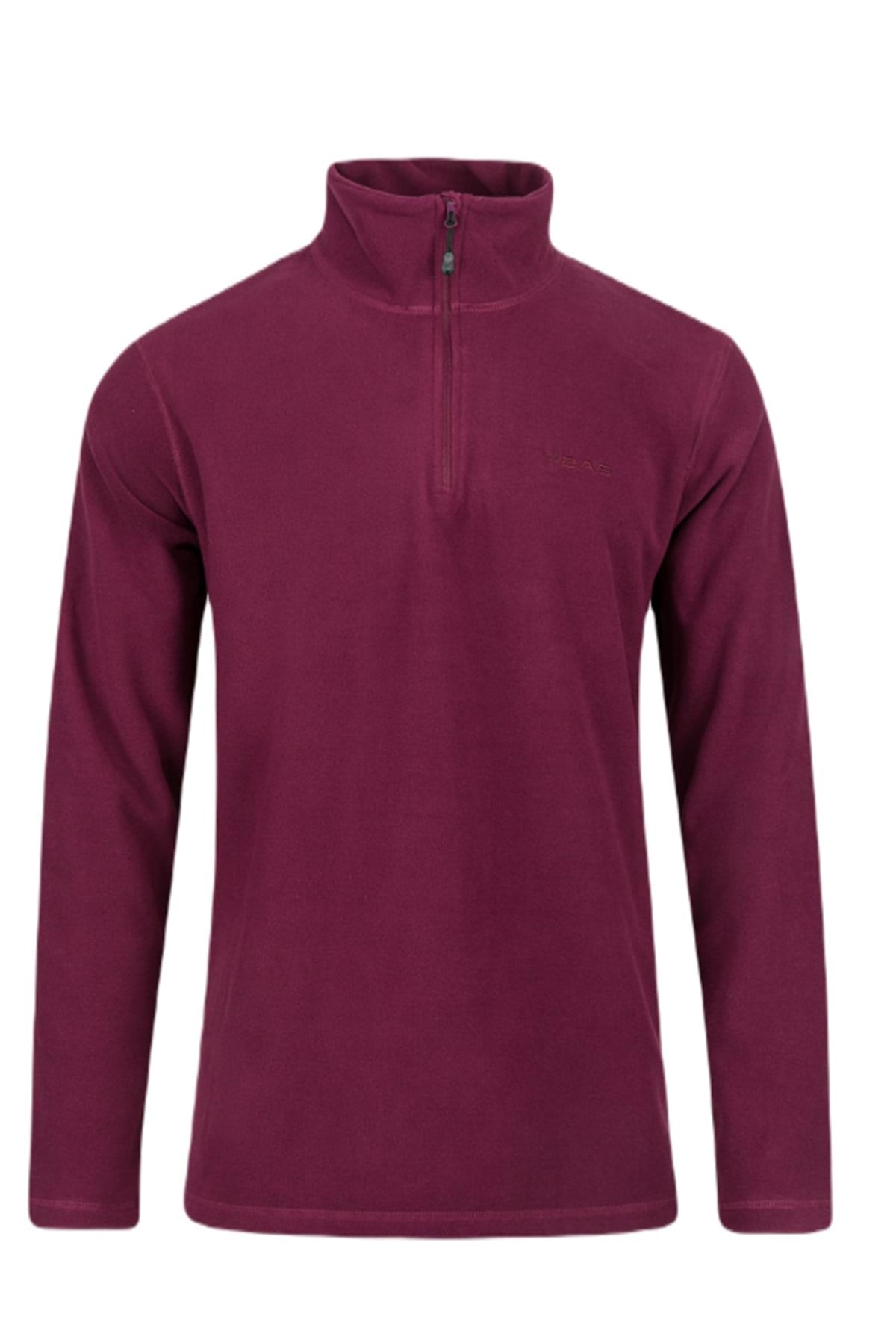 2AS Purna Yarım Fermuarlı Erkek Polar Sweatshirt Mor 2ASPRN11050LH