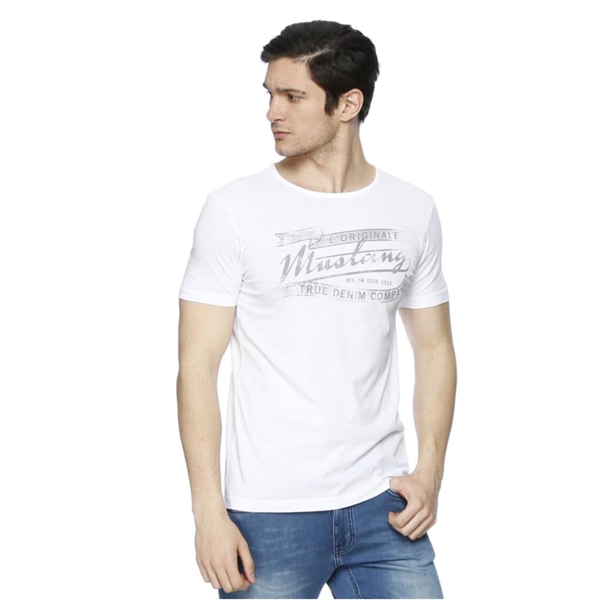 6706-1059-200 Mustang Baskılı Erkek T-shirt