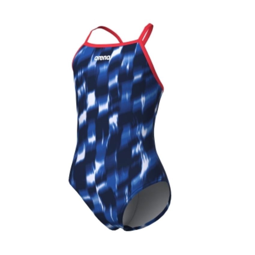 Arena G Wave Swimsuit Lightdrop Back Mavi Kız Çocuk Mayosu 011740200