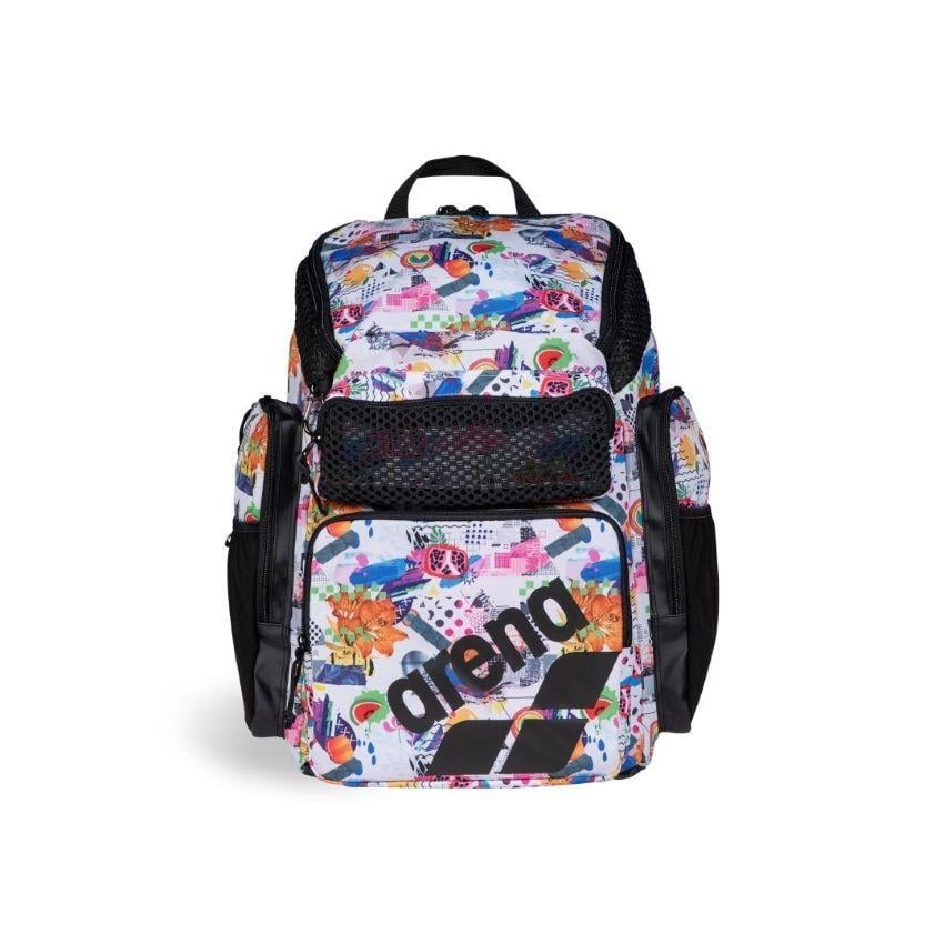 Arena One Go Backpack 45L Allover Collage Unisex Yüzücü Sırt Çantası 010232101