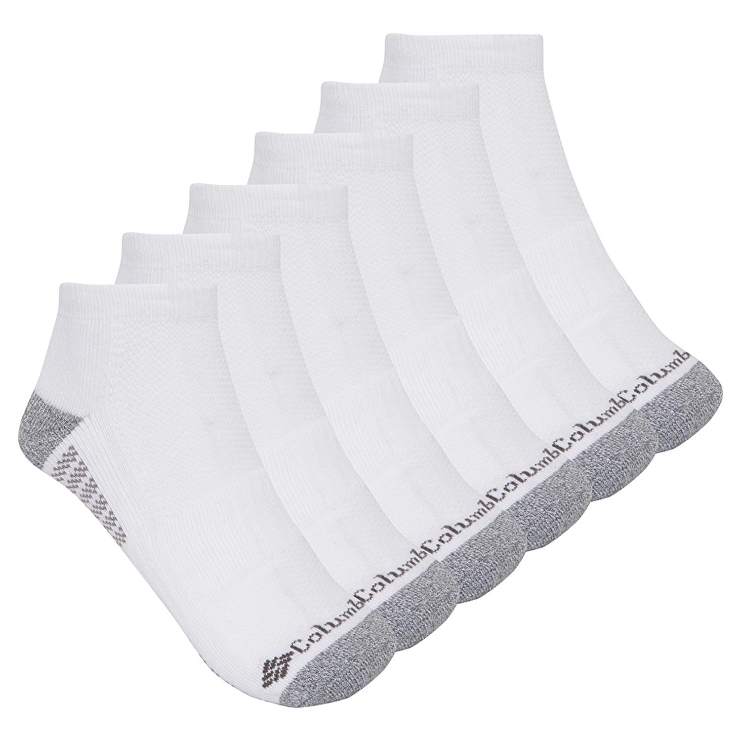 Columbia Athletic Fashion No-Show With Pique Footbed 6'lı Erkek Kısa Çorap C1181_WHI