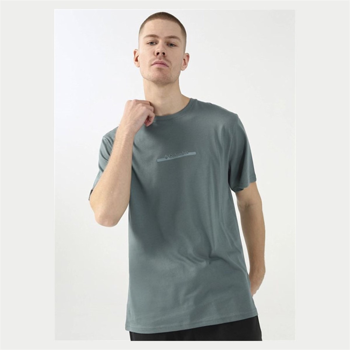 Columbia CSC M Bar Splıt Graphıc SS Tee Erkek Tişört Yeşil CS0121-346