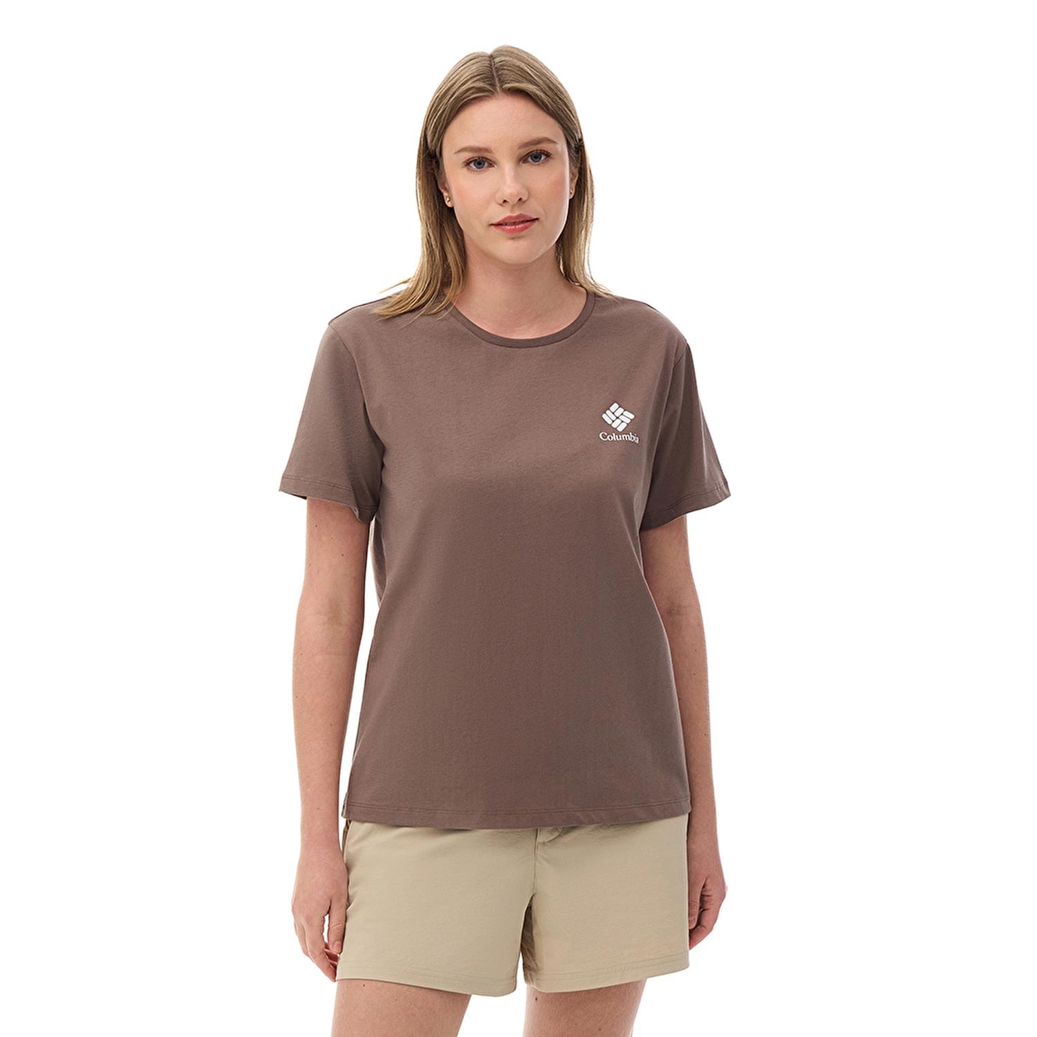 Columbia CSC Stacked Mini Gem Logo Kadın Kısa Kollu T-Shirt CS0316