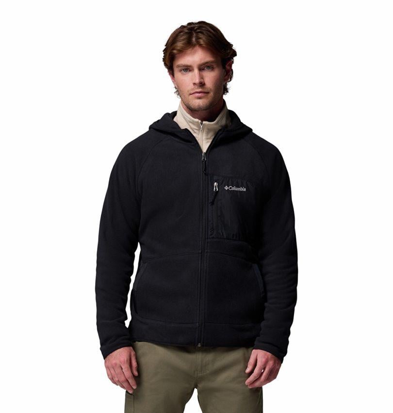 Columbia Fast Trek™ Overlay Hooded Full Zip Siyah Erkek Outdoor Polar AM3470-010
