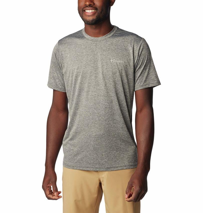 Columbia Hike™ Crew Short Sleeve Shirt Erkek Gri Tişört AO1419-011