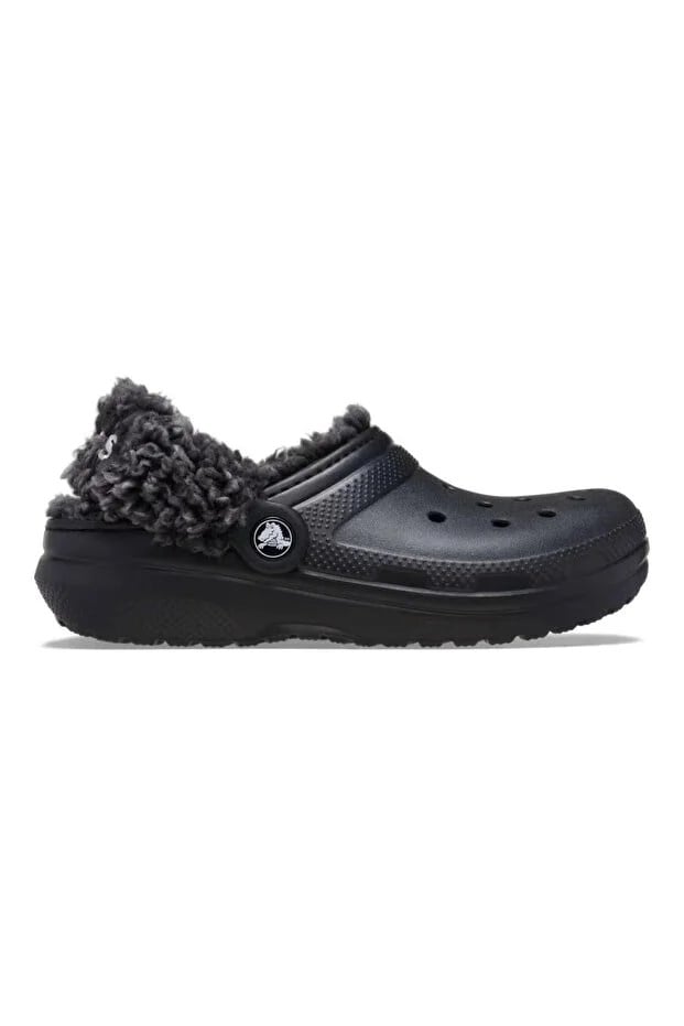 Crocs Classic Fleece Lined Clog K Siyah Çocuk Terlik 212856_001