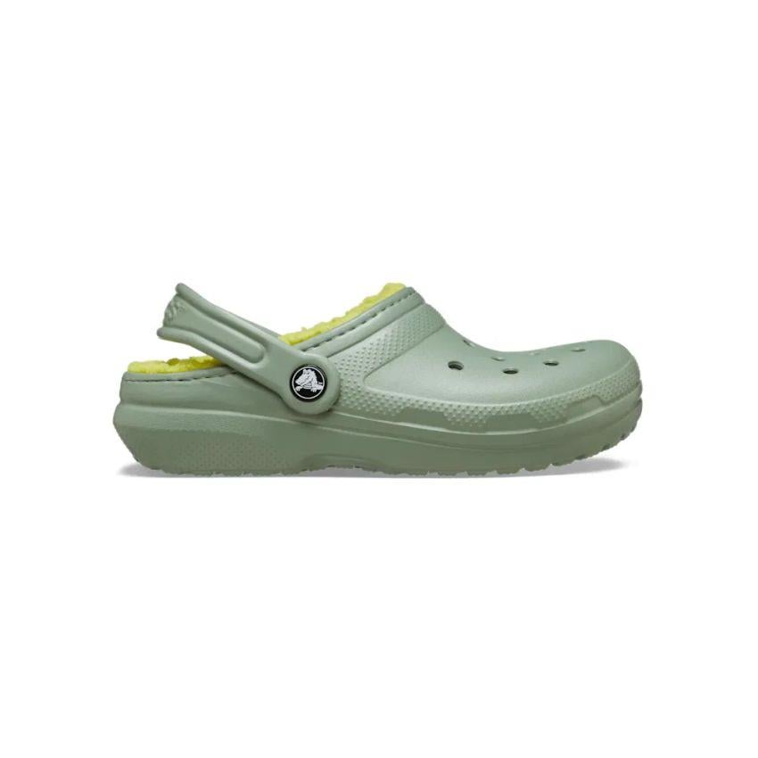 Crocs Classic Lined Clog Kids Çocuk Yeşil Terlik 207010-308