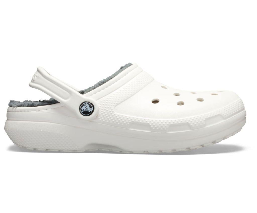 Crocs Classic Lined Clog Unisex Beyaz İçi Yünlü Günlük Terlik 203591-1OM