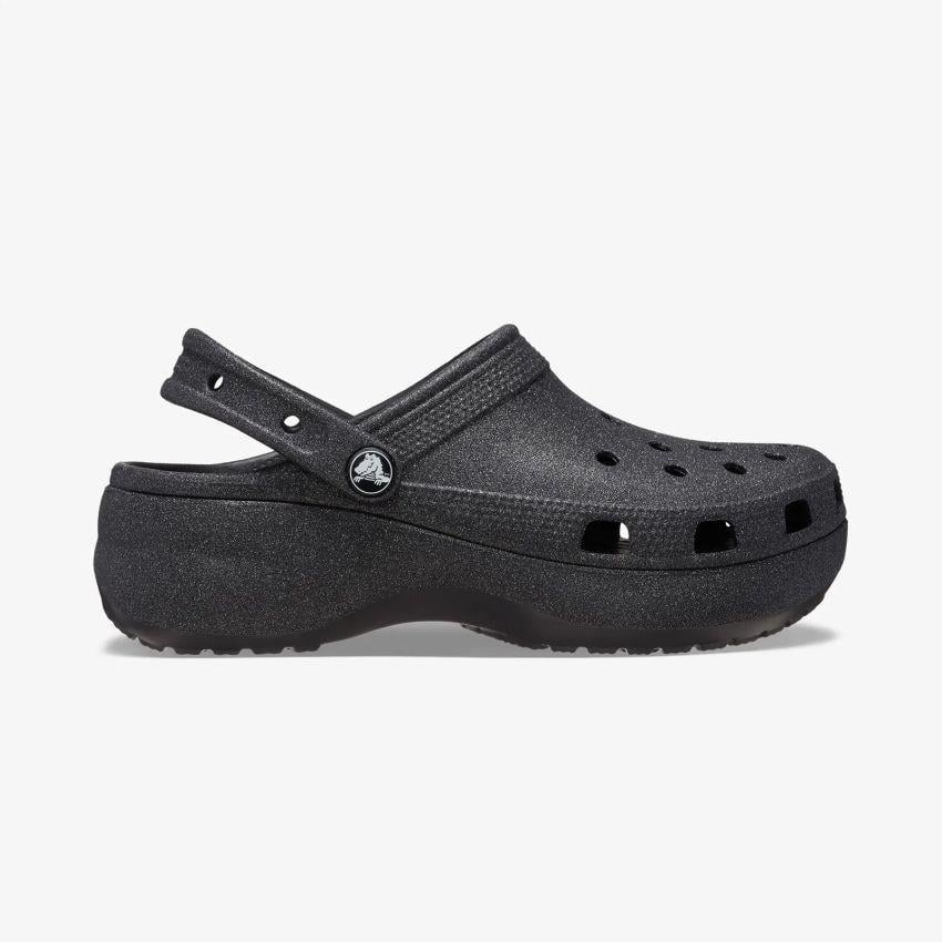 Crocs Classic Platform Glitter Clogw Kadın Siyah Terlik 207241-001