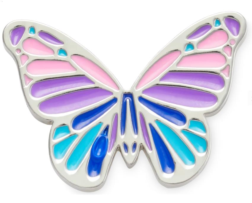 Crocs Multi Purple Butterfly Jibbitz™ Metal Charm 10011089