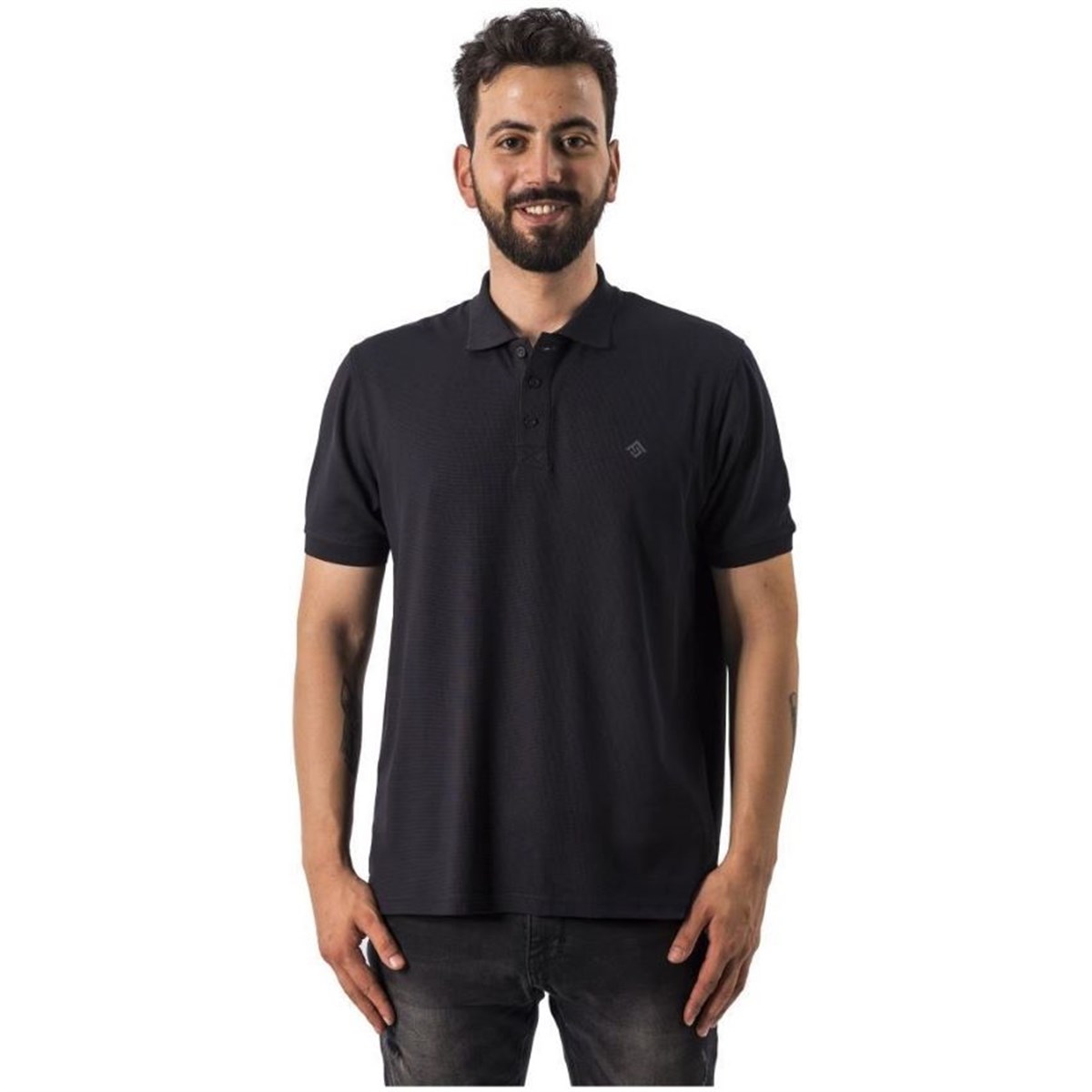 Freecamp Breeze Erkek Polo T-Shirt Siyah 105394