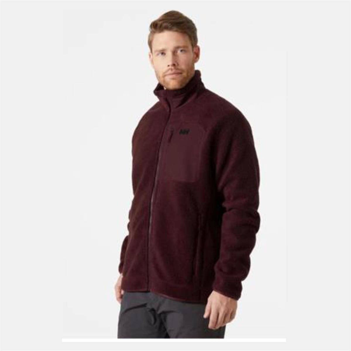 Helly Hansen Panorama Pile Block Jacket Erkek Bordo Polar HHA.49460.HHA.658