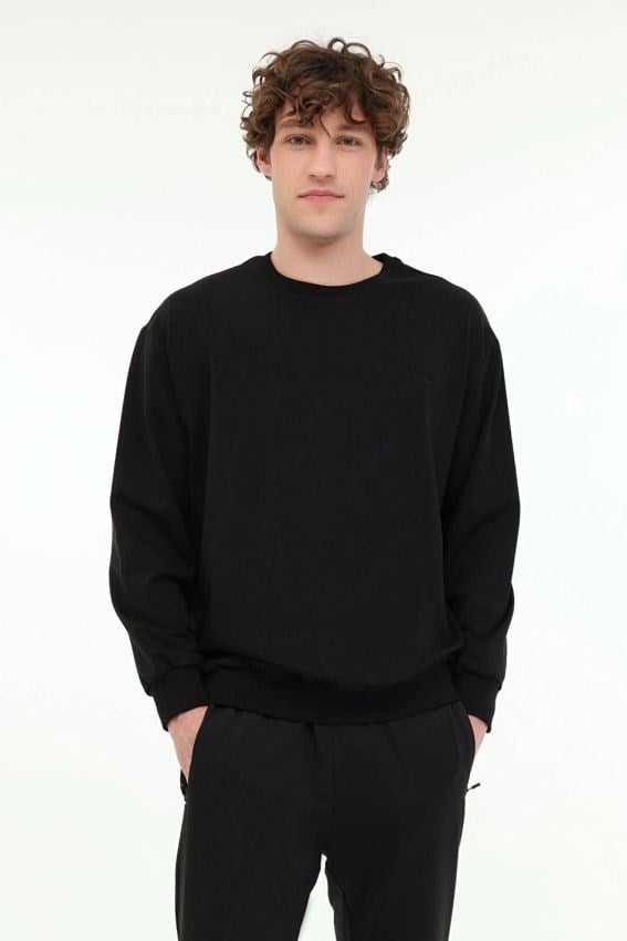 Lumberjack 6W Mb Sn75 C Neck Sw 6Pr Siyah Erkek Sweatshirt 102696693