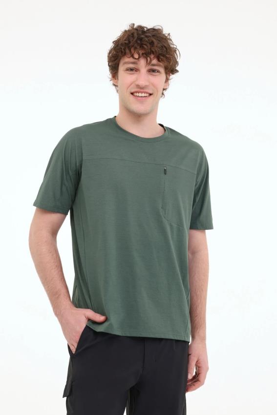 Lumberjack ML KEYS 11YMMT22037 5FX Yeşil Erkek Kısa Kol T-Shirt 101948218
