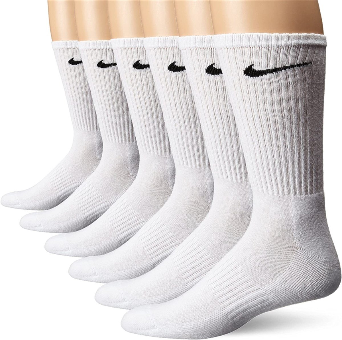 Nike Everyday Cotton Cushioned Crew Beyaz 6lı Çorap SX5172100