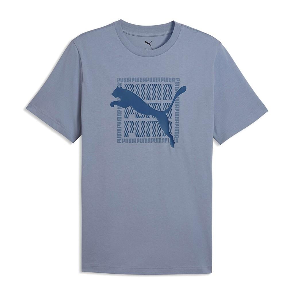 Puma Graphic Erkek Mavi Günlük Stil T-Shirt 69177565