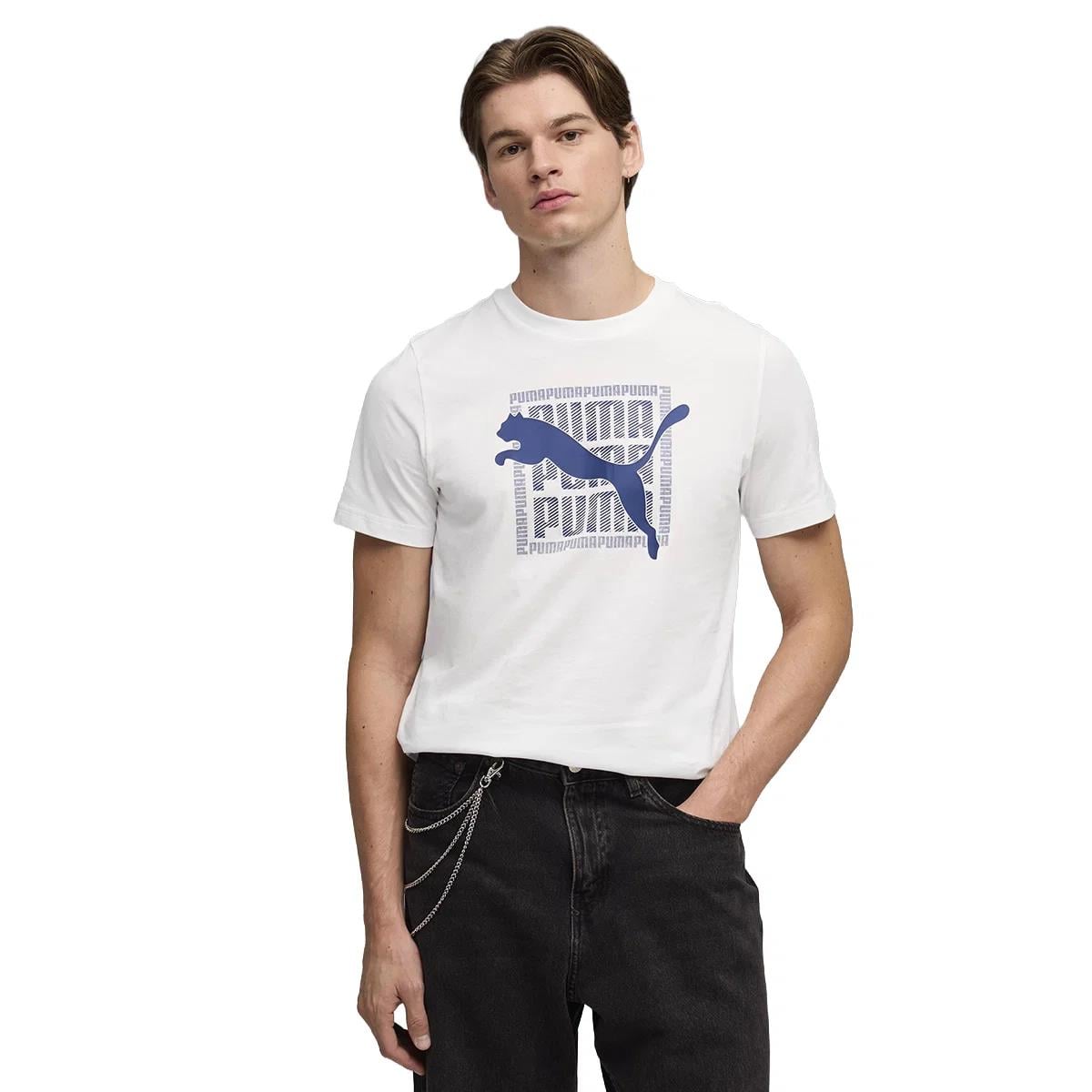 Puma Graphic Erkek Siyah Günlük Stil T-Shirt 69177502