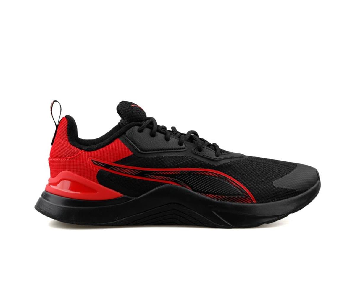 Puma Infusion Erkek Spor Ayakkabı Siyah Kırmızı 37789306