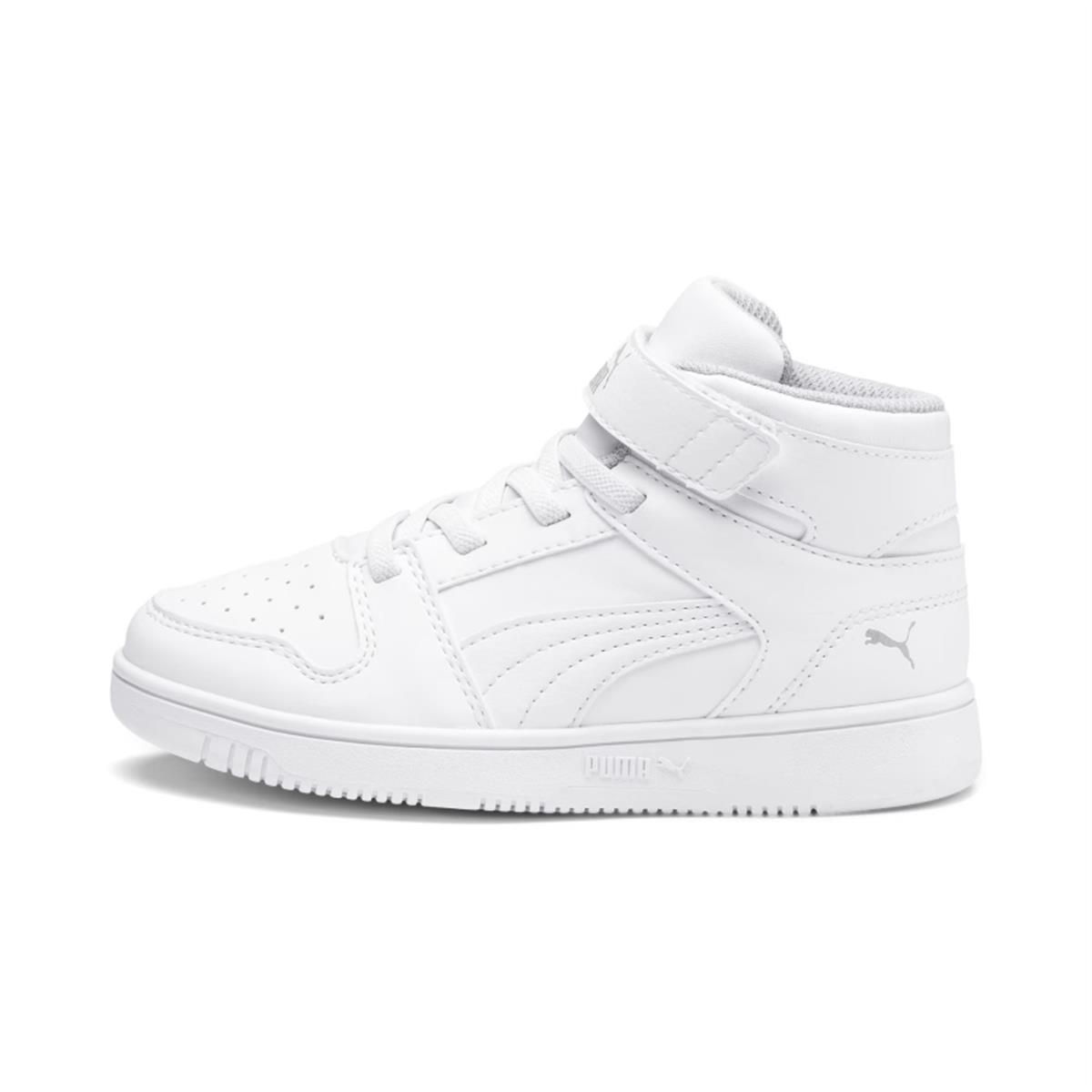 Puma Rebound Layup SL V Çocuk Ayakkabı Siyah 37048802 Beyaz
