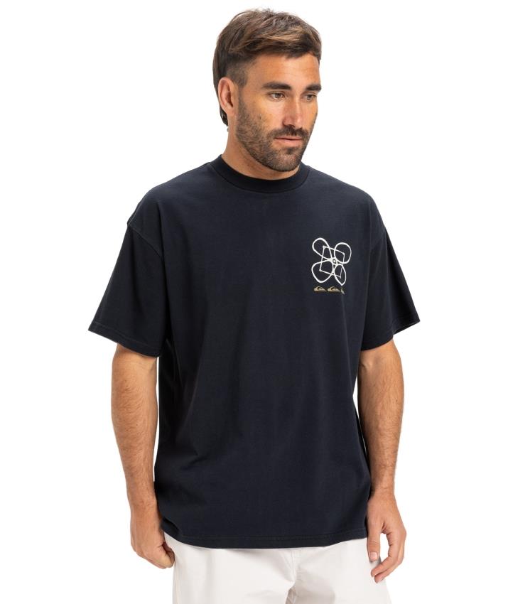 Quiksilver HW Ouitside Inside SS Erkek Kısa Kollu Tişört EQYZT08032 Siyah 