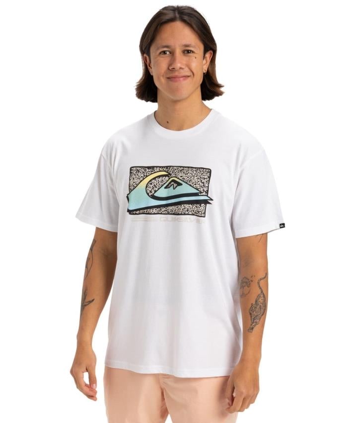 Quiksilver Retro Fade Ss Erkek Beyaz Tişört EQYZT08058 Beyaz