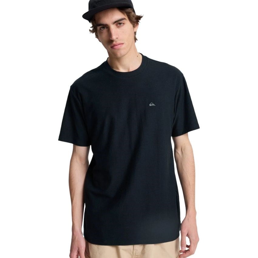 Quiksilver Slub Roundneck Erkek Tişört Siyah EQYKT04391