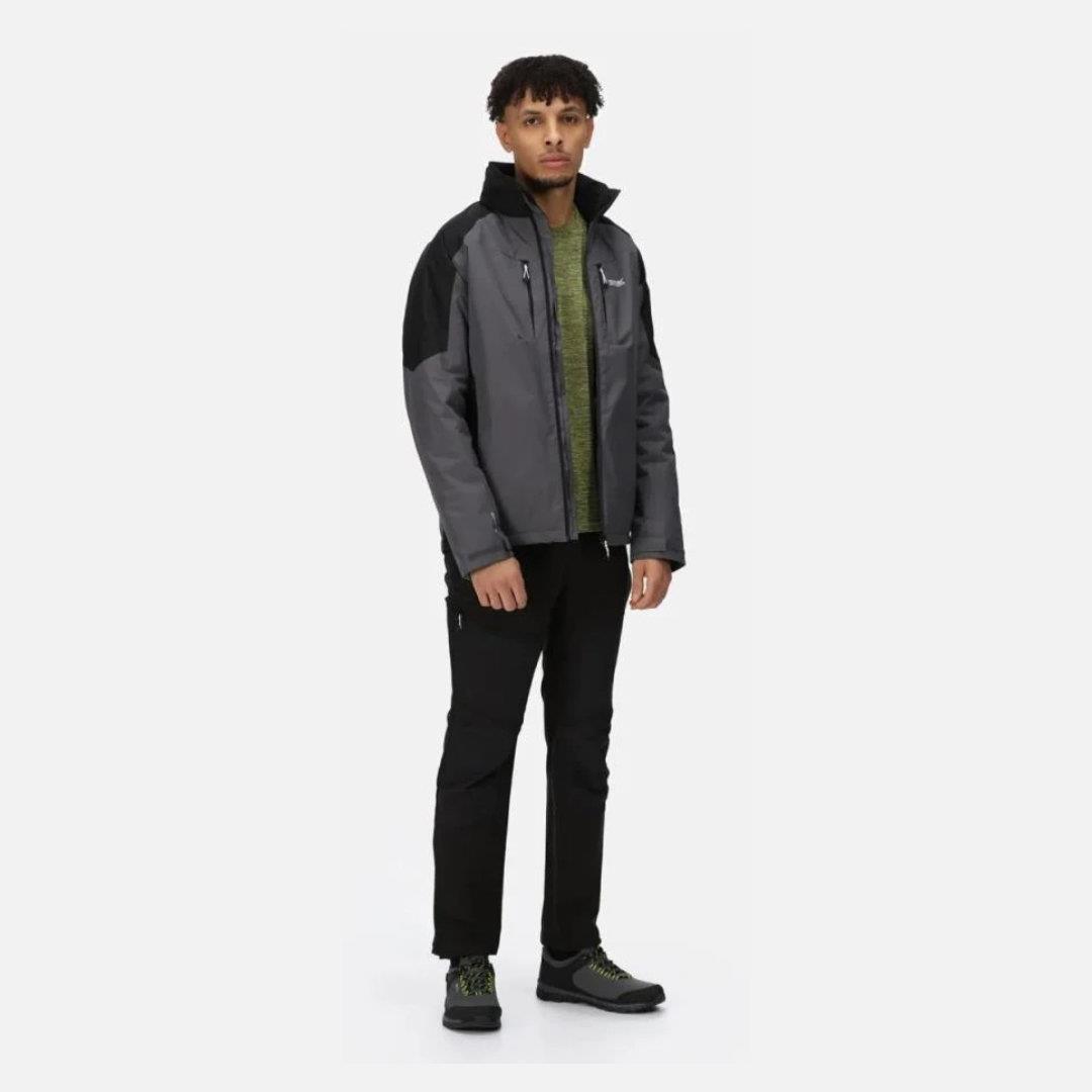 Regatta Gri Erkek Zip Winter Calderdale Zip Erkek Mont RMP345