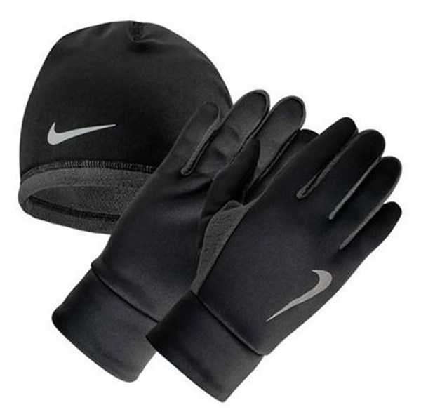 Nike Therma Mens Hat and Glove Erkek Siyah Bere ve Eldiven Takımı  N.RC.35.045.SM | Sporactive