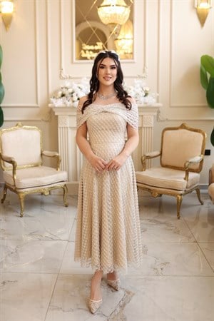 TheElsa | ARES PRENSES FİYONK BOLEROBEYAZ DANTEL ELBİSELERAden Prenses Bej Beyaz Fiyonk Bolero Elbise