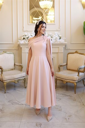 TheElsa | Freya Pudra Kloş ElbiseSADE ELBİSELERFreya Pudra Kloş Elbise