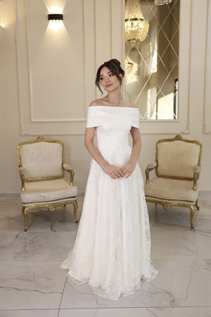TheElsa | Galisia Prenses Beyaz Maxi Dantel Nikah Nişan Söz ElbisesiBEYAZ DANTEL ELBİSELERGalisia Prenses Beyaz Maxi Dantel Nikah Nişan Söz Elbisesi