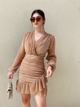 TheElsa | GİYİM | TAKI | Gold Drapeli Venüs ElbiseELBİSEGold Drapeli Venüs Elbise