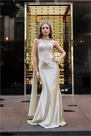 TheElsa | Hera Blair Kalp Yaka Yağ Yeşili Saten Balık Korse Etek Nikah Nişan Söz ElbisesiRENKLİ DANTEL ELBİSELERHera Blair Kalp Yaka Yağ Yeşili Saten Balık Korse Etek Nikah Nişan Söz Elbisesi