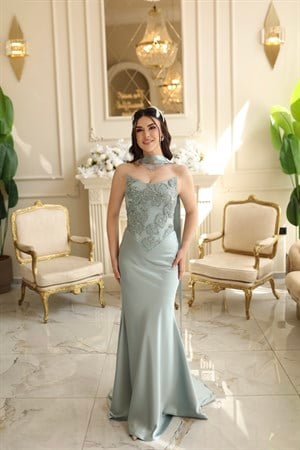 Hera Sindirella Yeşil Korse Balık Etek