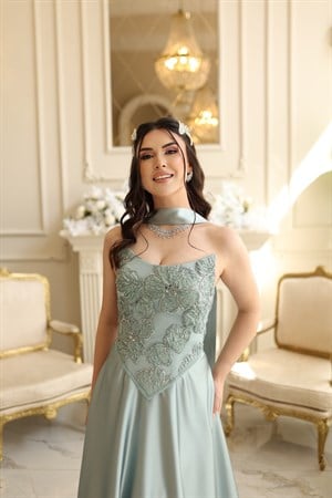 Hera Sindirella Yeşil Korse Kloş Etek
