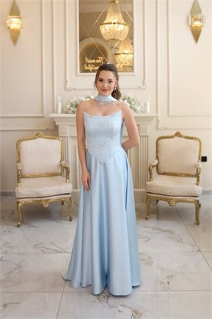 TheElsa | Hera Vesper Mavi Kloş Etek Özel Tasarım ElbiseÖZEL ÜRETİM TASARIM ELBİSELERHera Vesper Mavi Kloş Etek Özel Tasarım Elbise