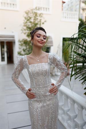 Nastya Midi Boy Özel Tasarım Dantel Abiye Elbise